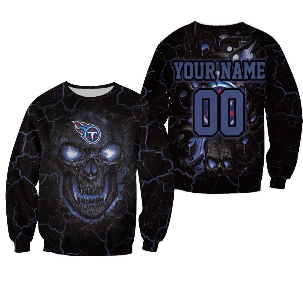 Lava Skull Tennessee Titans 3D Personalized Sweater All-Over Print