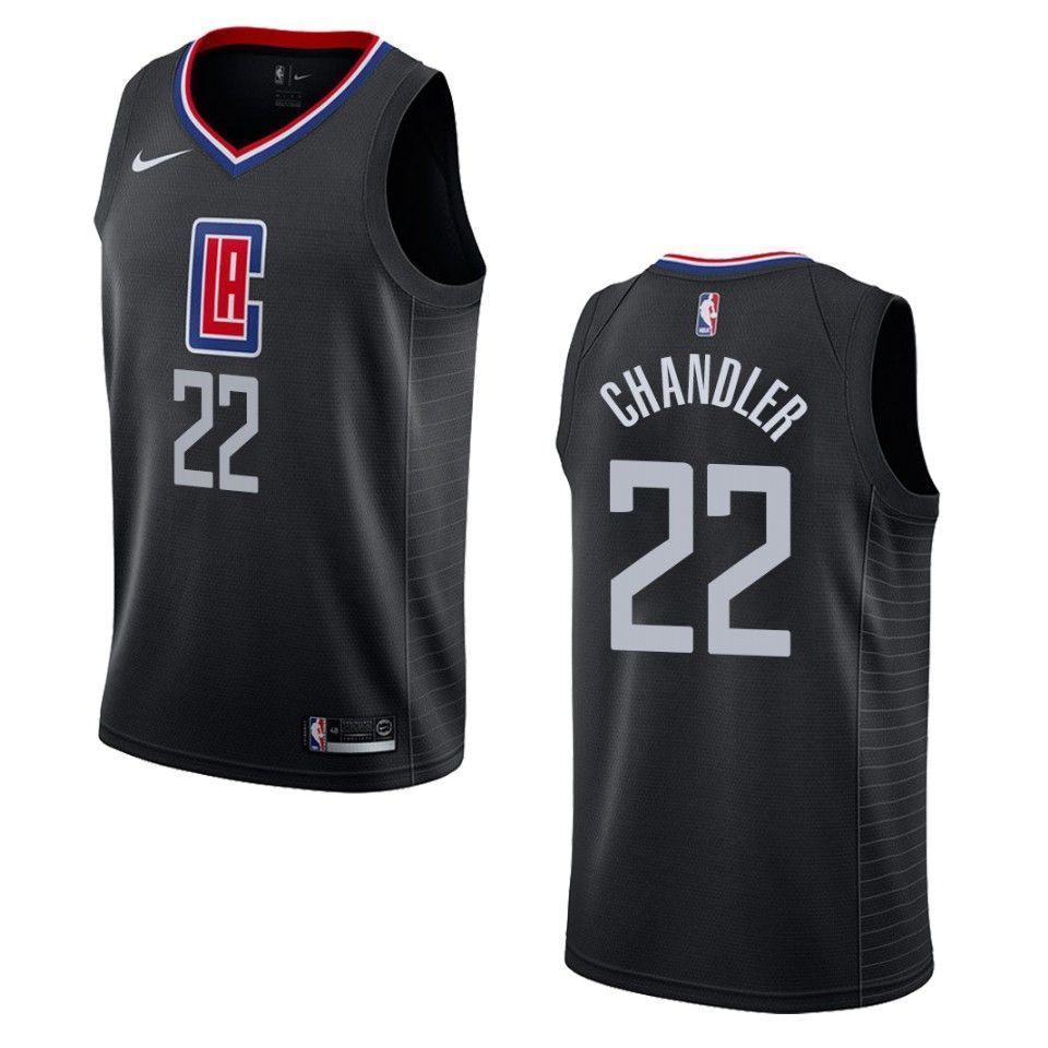 Los Angeles Clippers 22 Wilson Chandler Statement Swingman Black 3D Jersey