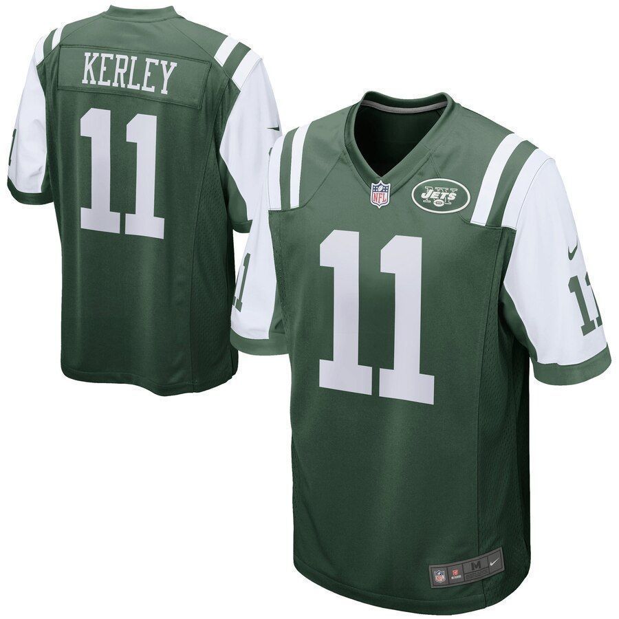 Jeremy Kerley New York Jets Game Green 3D Jersey