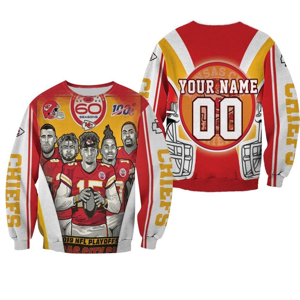 2021 Super Bowl Kansas City Chiefs Afc West Division Champions Personalized Sweater All-Over Print