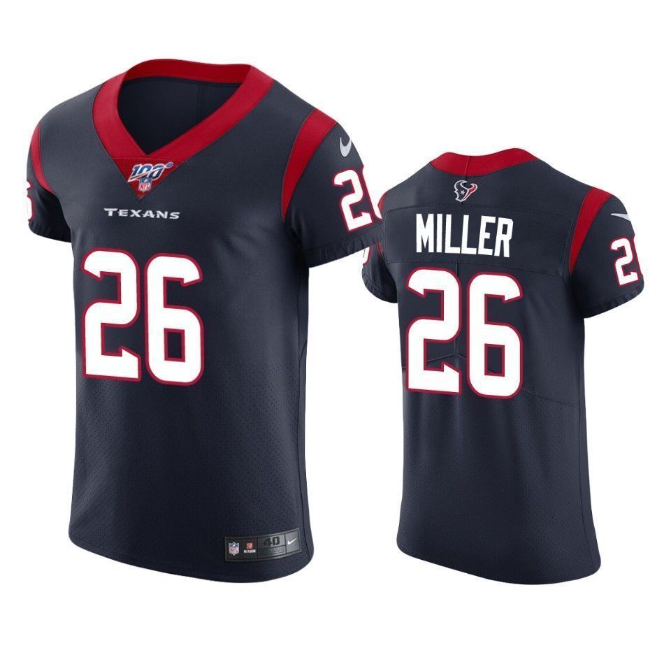 Houston Texans Lamar Miller Navy 100Th Season Vapor Elite 3D Jersey