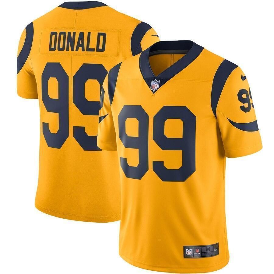 Aaron Donald Los Angeles Rams Color Rush Vapor Limited Gold 3D Jersey