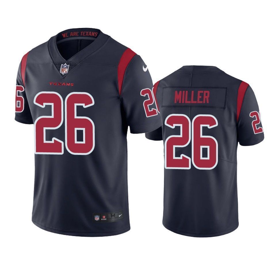 Houston Texans Lamar Miller Navy Color Rush Limited 3D Jersey