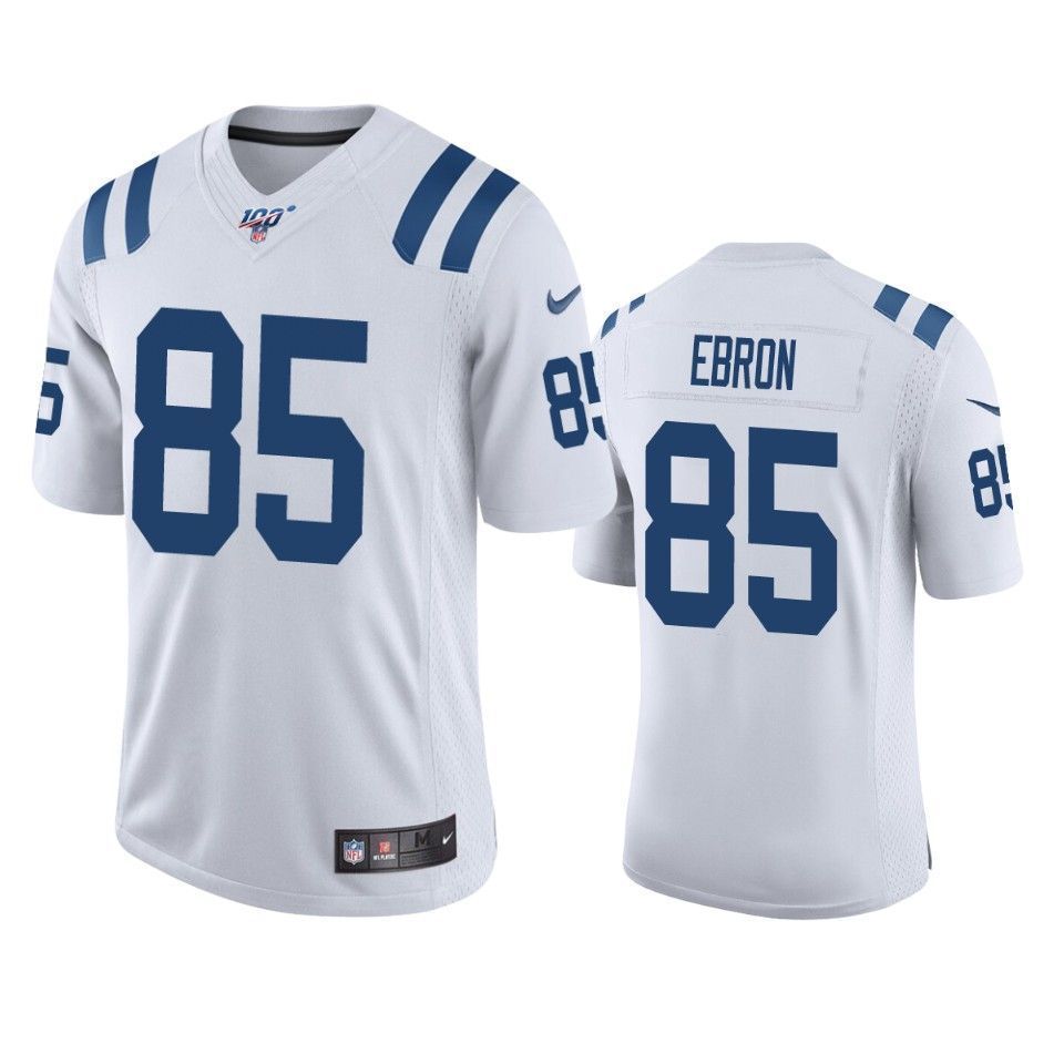 Indianapolis Colts Eric Ebron White 100Th Season Vapor Limited 3D Jersey