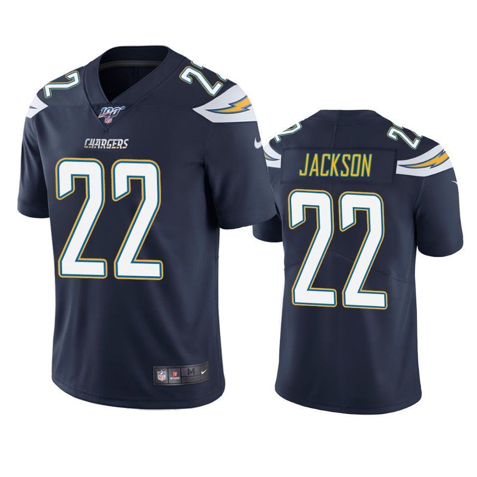 Los Angeles Chargers Justin Jackson Navy 100Th Season Vapor Limited 3D Jersey