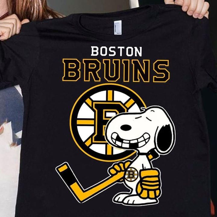 Boston Bruins Snoopy Smile Cotton T-Shirt Hoodie Mug Tshirt Hoodie Sweater