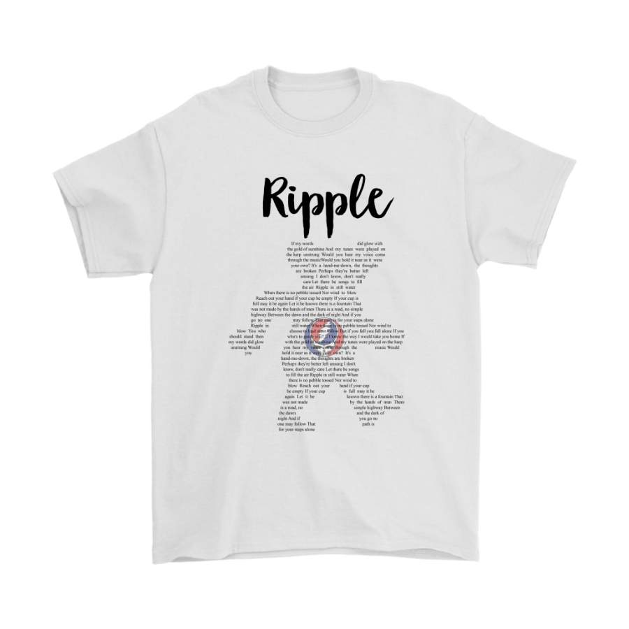 The Grateful Dead Bear Ripple Lyrics Shirts