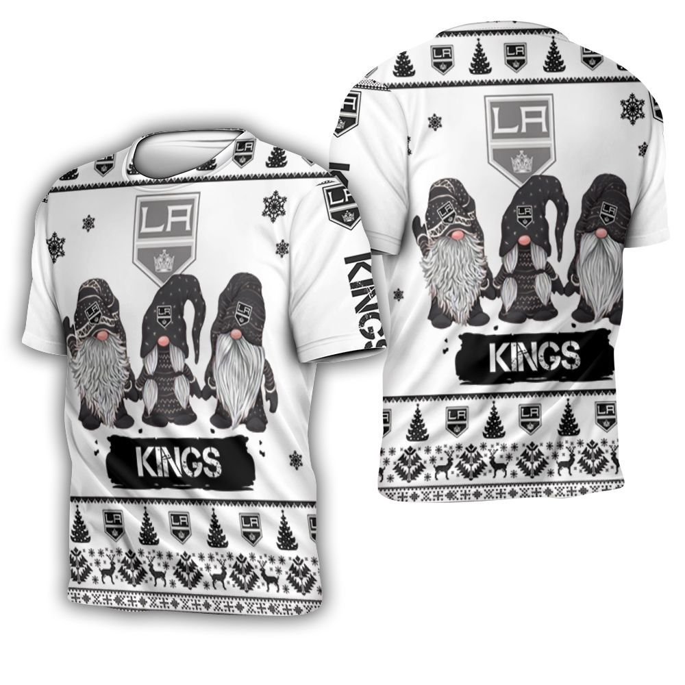 Christmas Gnomes Los Angeles Kings Ugly Sweatshirt Christmas 3D 3D T-Shirt