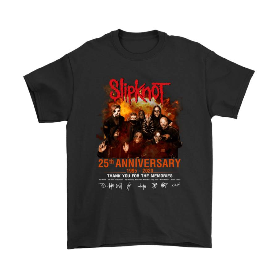 Slipknot 25th Anniversary Thank You For The Memories Shirts