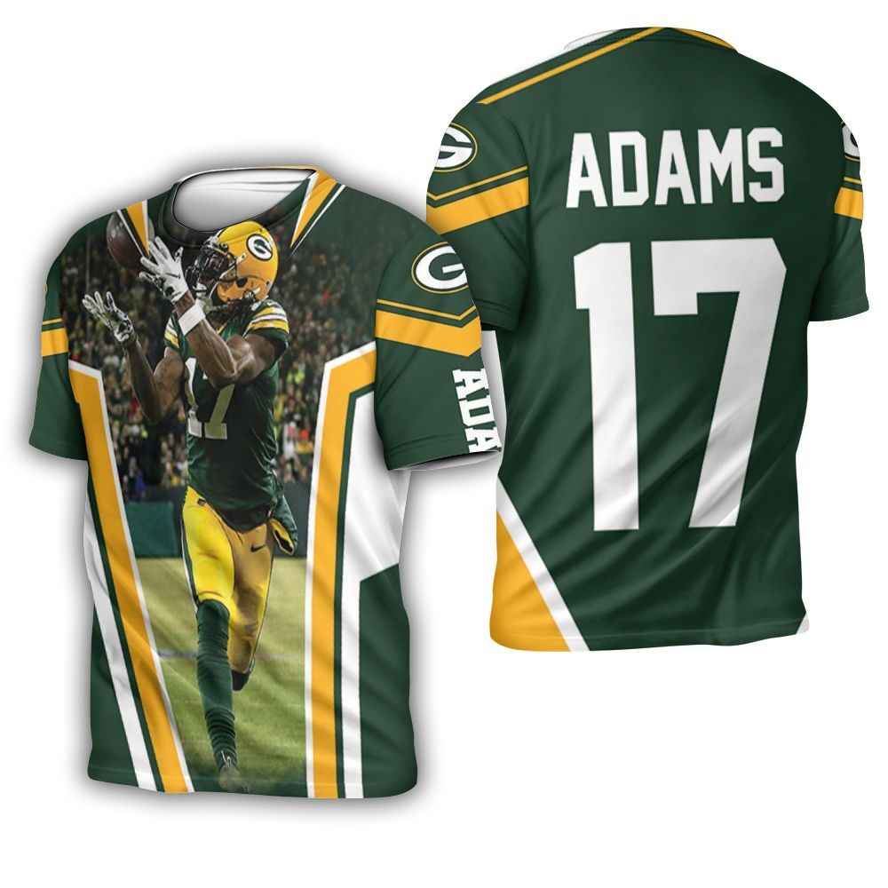 Green Bay Packer Davante Adams Legendary 3D T-Shirt