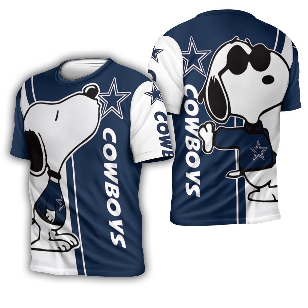 Dallas Cowboys Snoopy Lover 3D Printed 3D T-Shirt