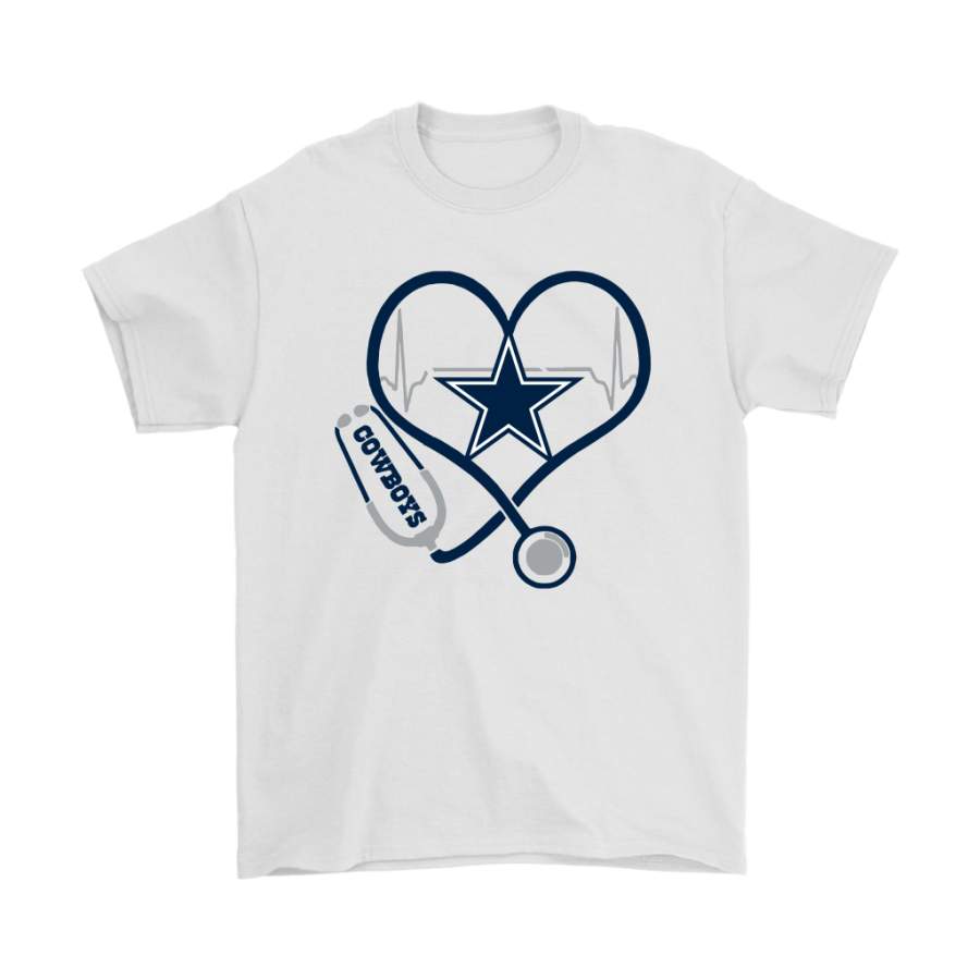 Stethoscope Heartbeat Nurse Symbol Dallas Cowboys Shirts