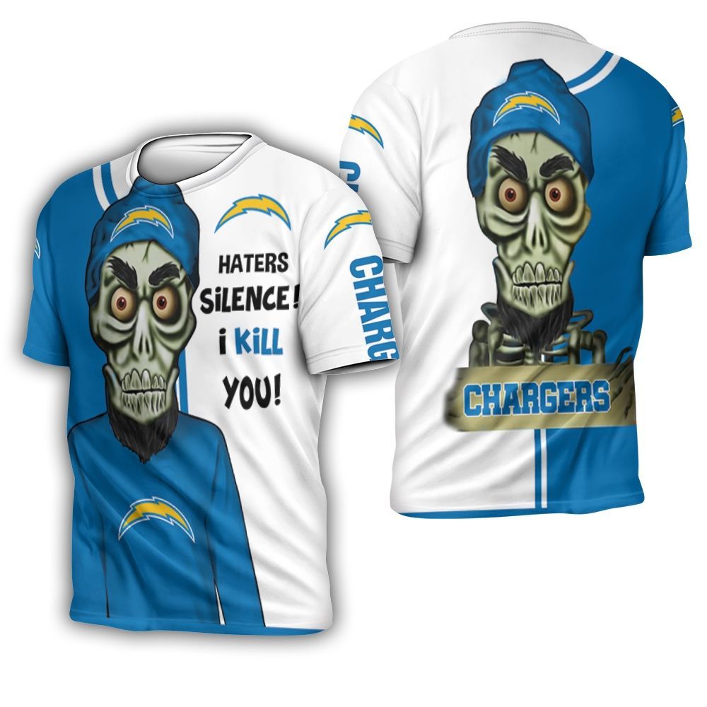 Los Angeles Chargers Haters I Kill You 3D 3D T-Shirt