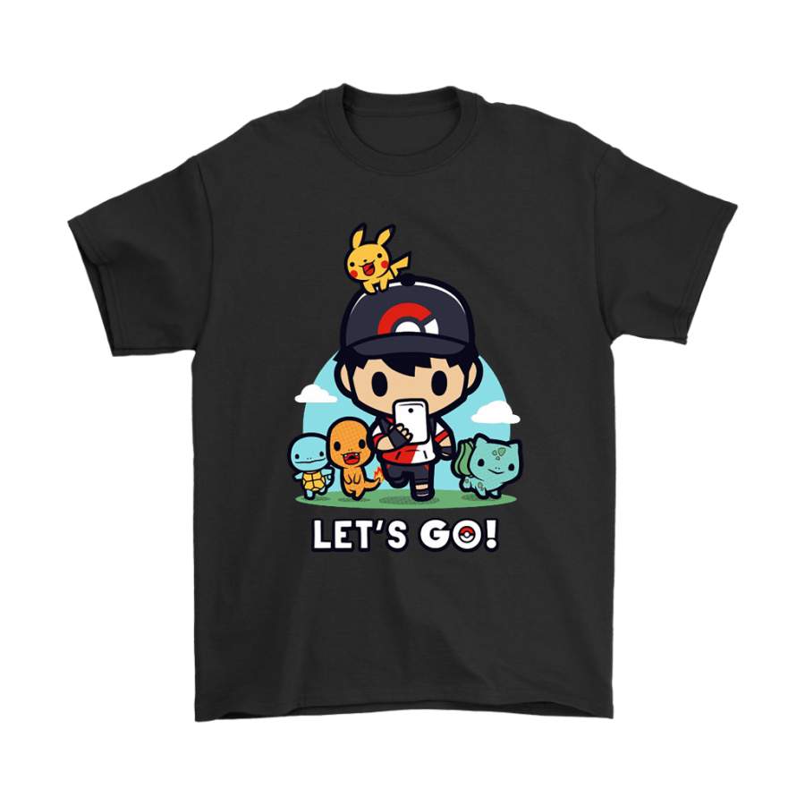 Let’s Go Chibi Starter Pokemon Shirts