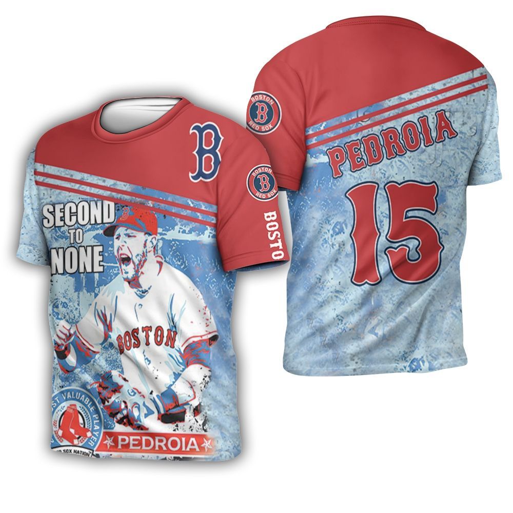 Boston Red Sox Second To None Pedroia 3D T-Shirt