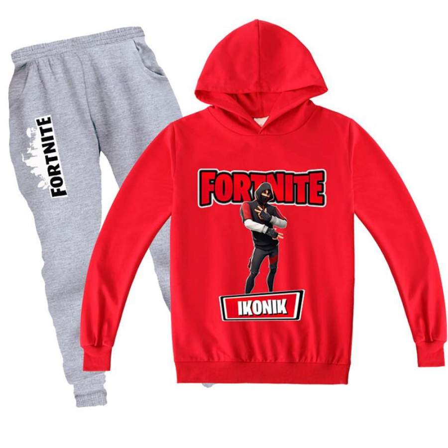 Ikinok Fortnite Hoodie with Sweatpants for boys