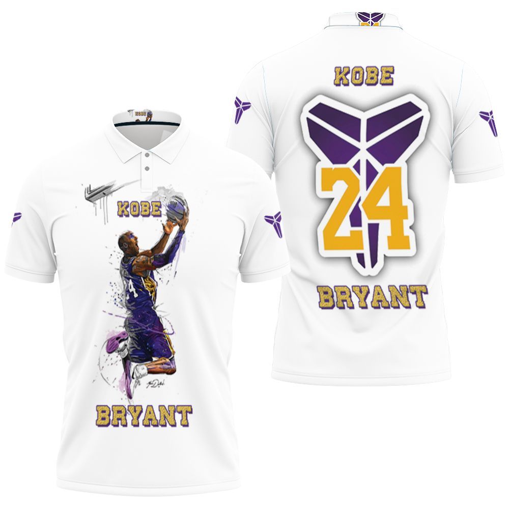 Legend Kobe Bryant 24 Western Conference Los Angeles Polo Shirt