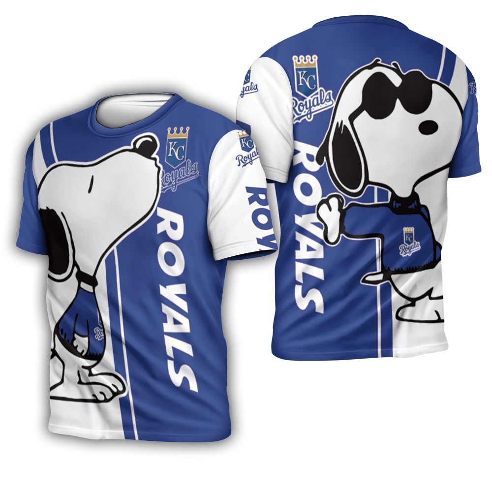 Kansas City Royals Snoopy Lover 3D Printed 3D T-Shirt