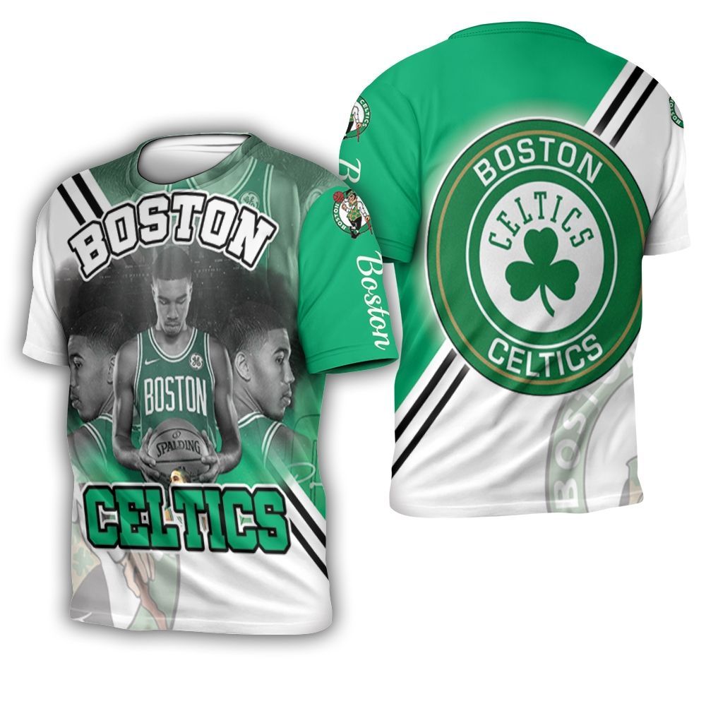 Jayson Tatum 0 Boston Celtics Signature 3D T-Shirt