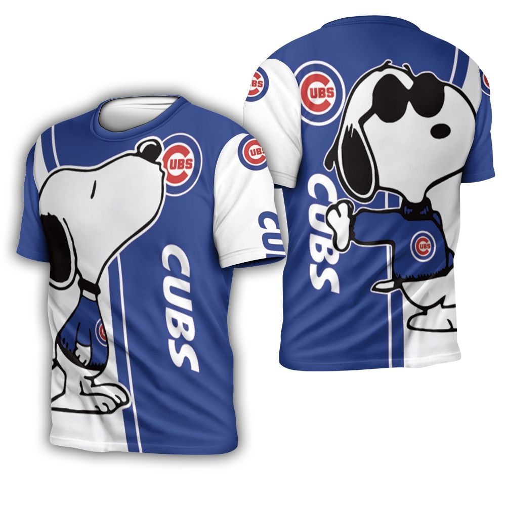 Chicago Cubs Snoopy Lover 3D Printed 3D T-Shirt