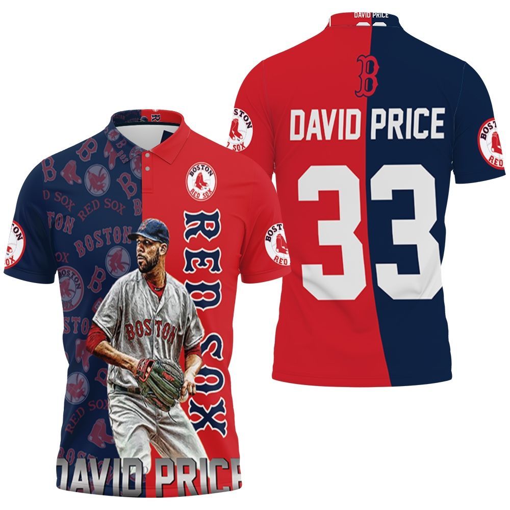 David Price Boston Red Sox 33 Polo Shirt