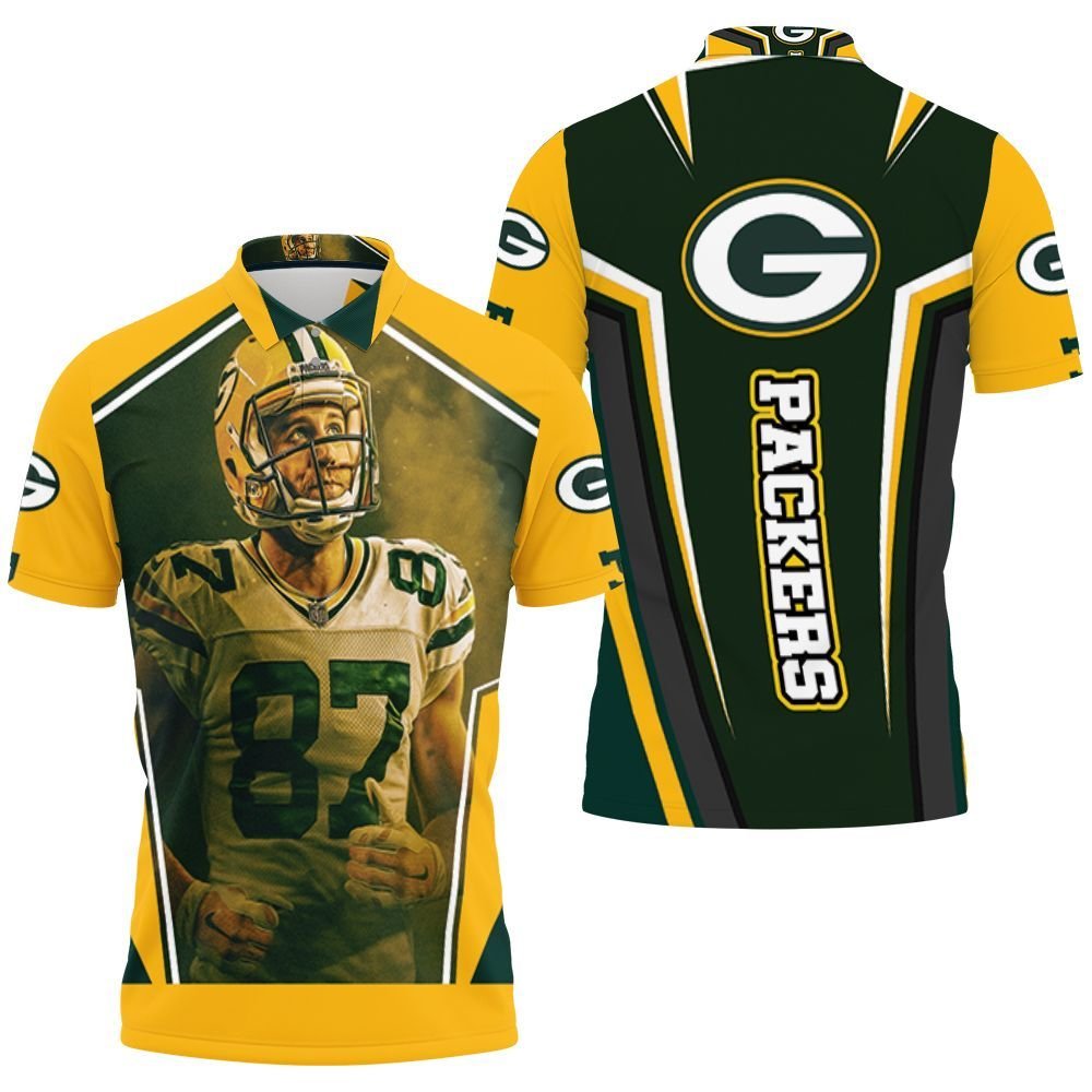 Green Bay Packers Jordy Nelson 87 For Fans Polo Shirt