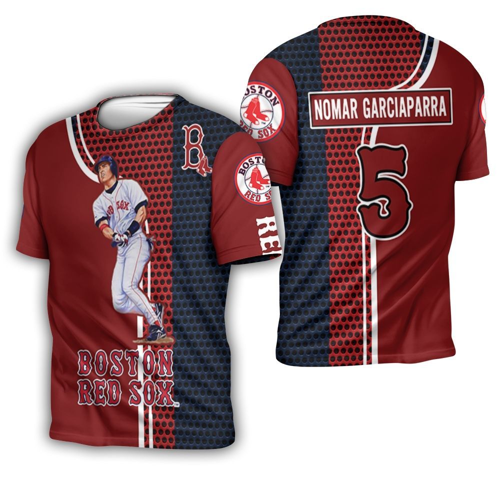 5 Nomar Garciaparra Boston Red Sox 3D T-Shirt