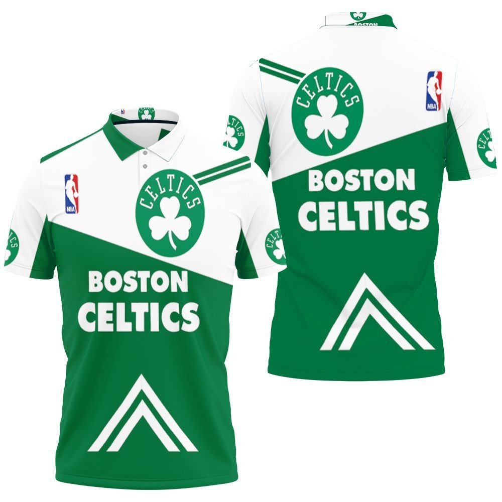 3D Boston Celtics 3Ds 3D Jersey Polo Shirt