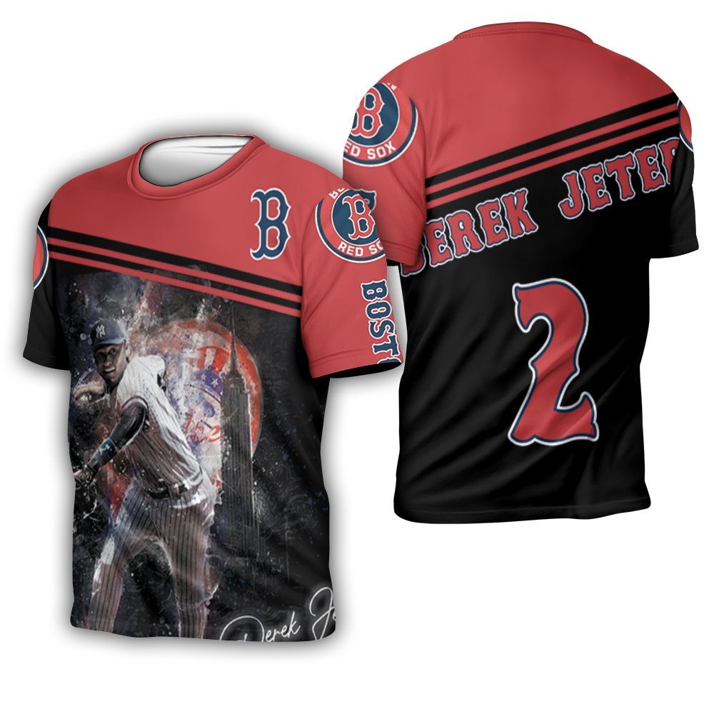 Derek Jeter Boston Red Sox 3D T-Shirt