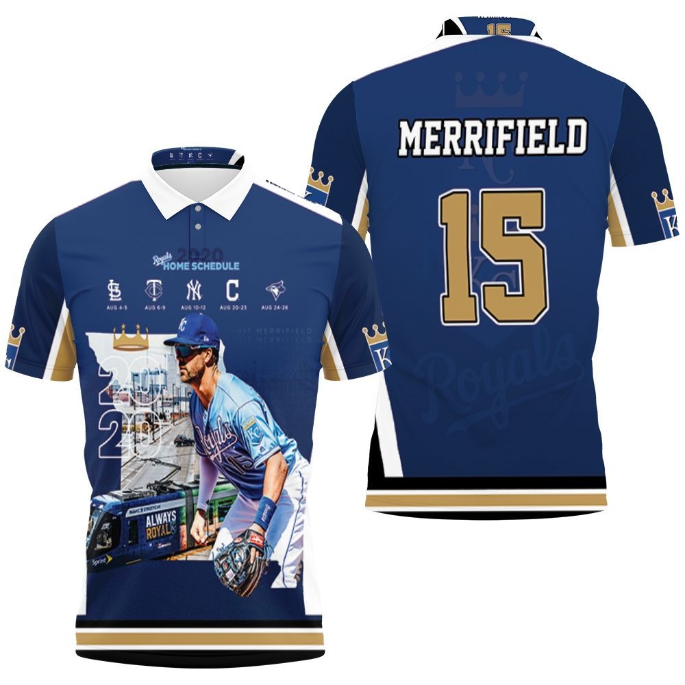 15 Whit Merrifield Kansas City Royals 2021 Polo Shirt