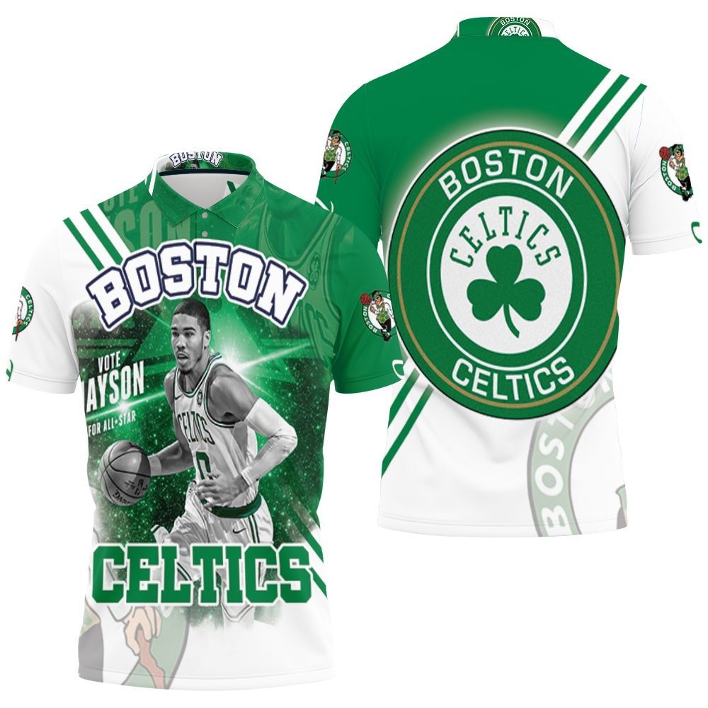 Jayson Tatum 0 Boston Celtics For All Star Polo Shirt