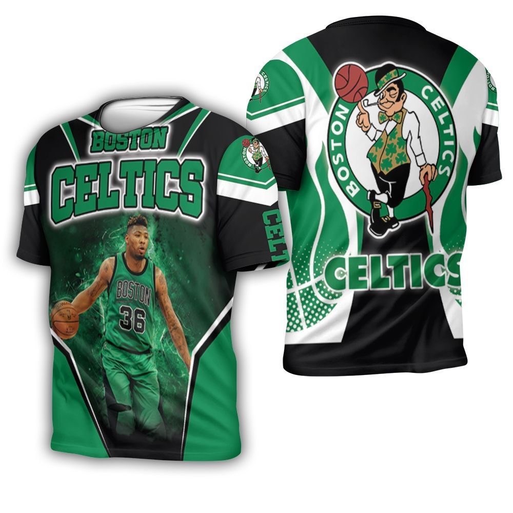 Marcus Smart 36 Boston Celtics Wallpapers 3D T-Shirt