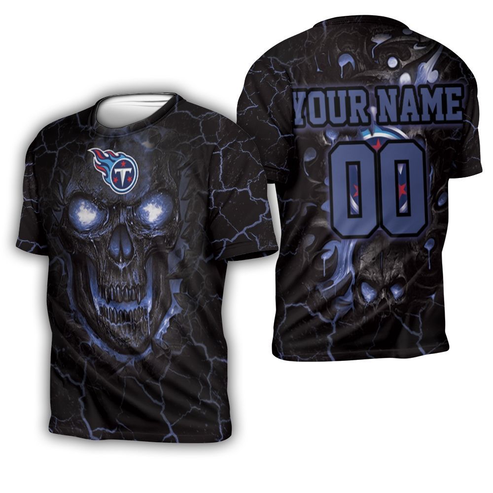 Lava Skull Tennessee Titans 3D Personalized 3D T-Shirt