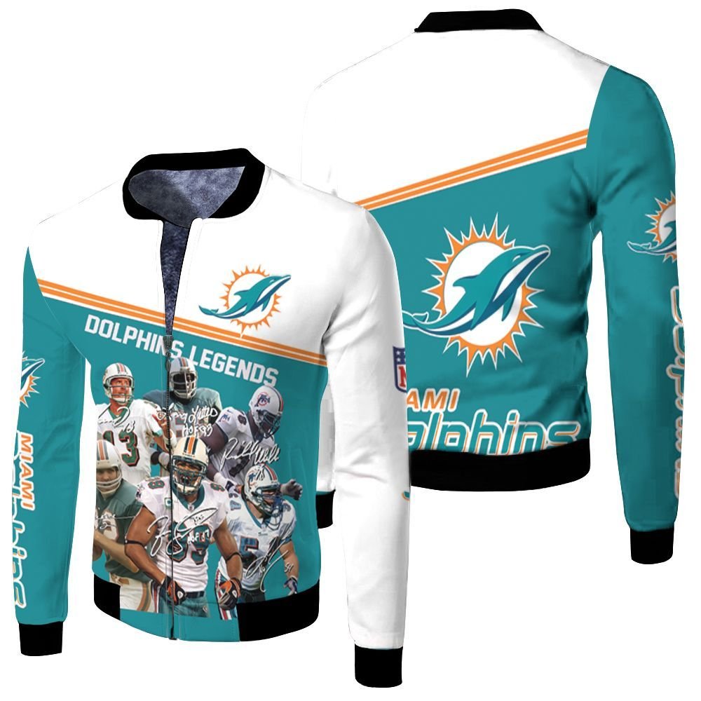 Dolphins 3D T Shirt Hoodie Jersey Fleece Bomber Jacket