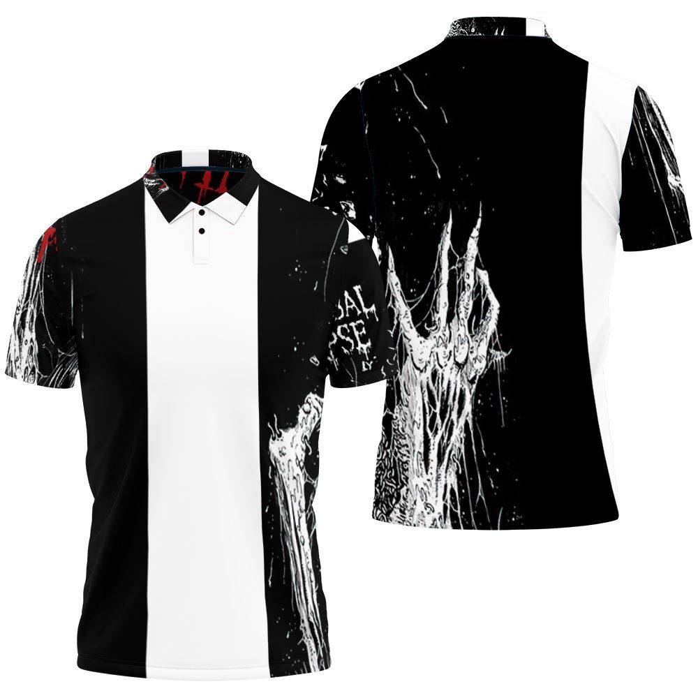 Cannibal Corpse Skeleton Ghost Jersey Polo Shirt