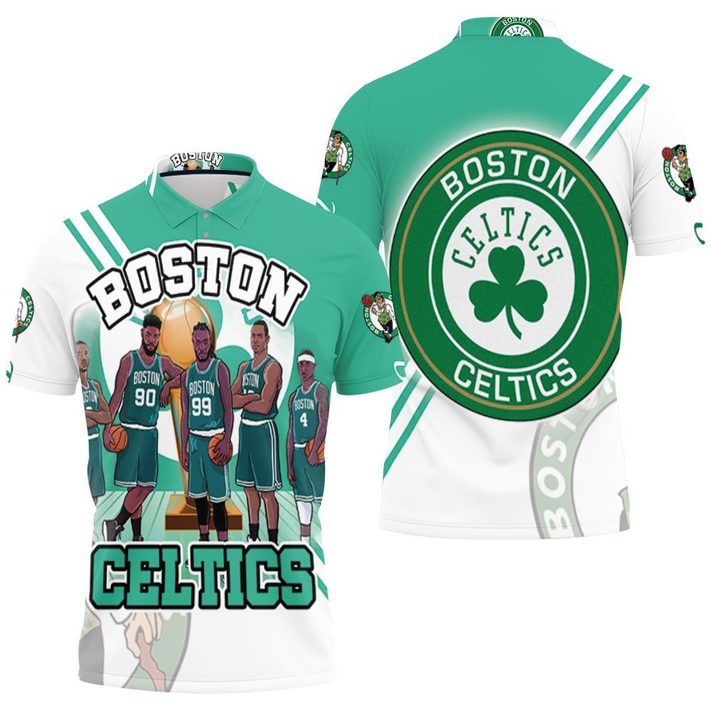 Boston Celtics World Champions Artwork Polo Shirt