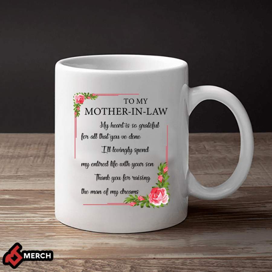 Mother In Law My Heart is So Grateful MG00130 – White Mug