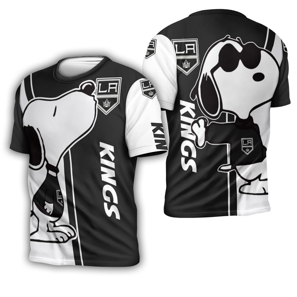 Los Angeles Kings Snoopy Lover 3D Printed 3D T-Shirt