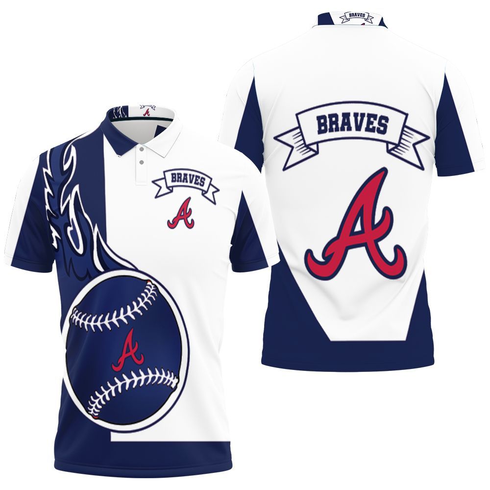 Atlanta Braves 3D Polo Shirt