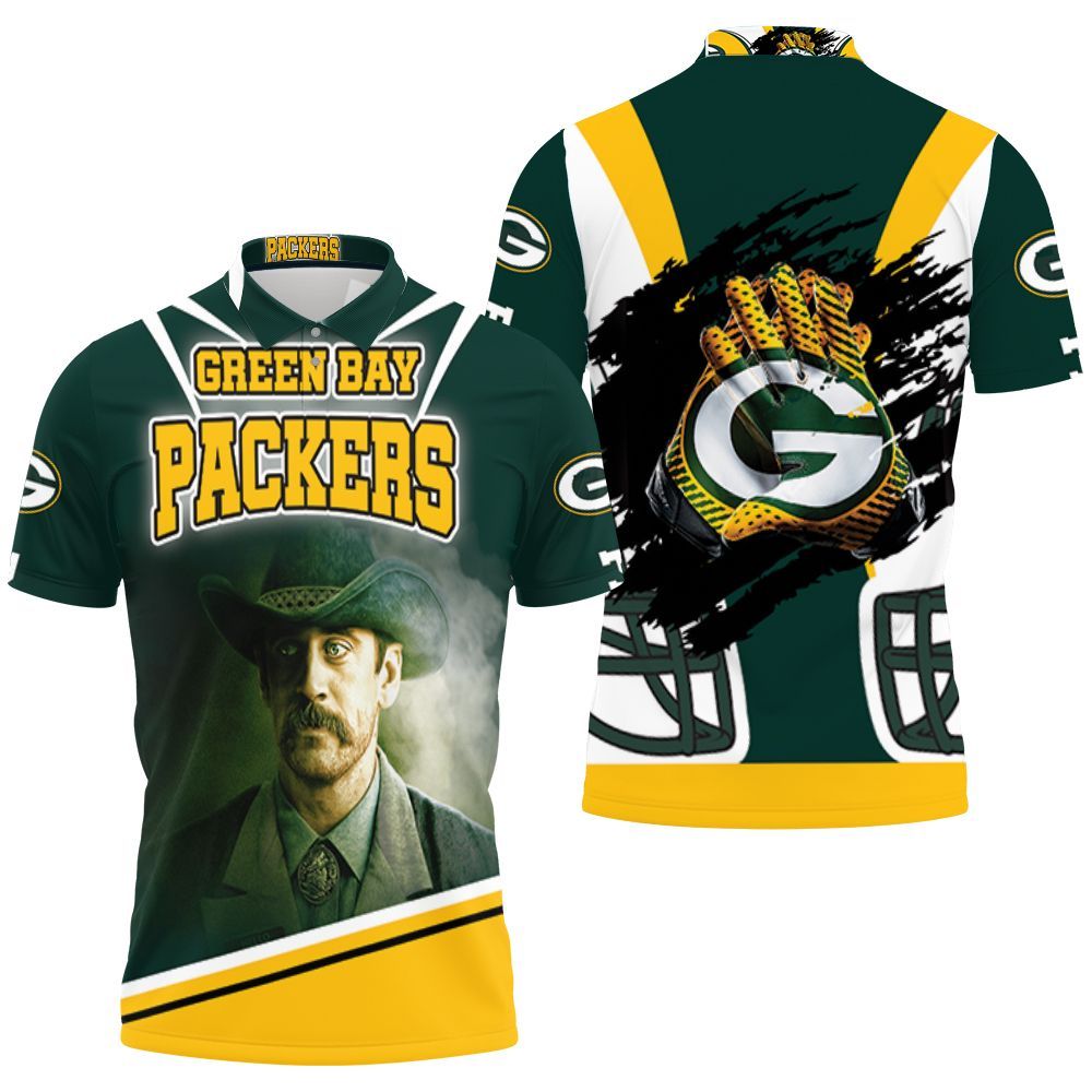 Aaron Rodgers Green Bay Packers For Fans Polo Shirt