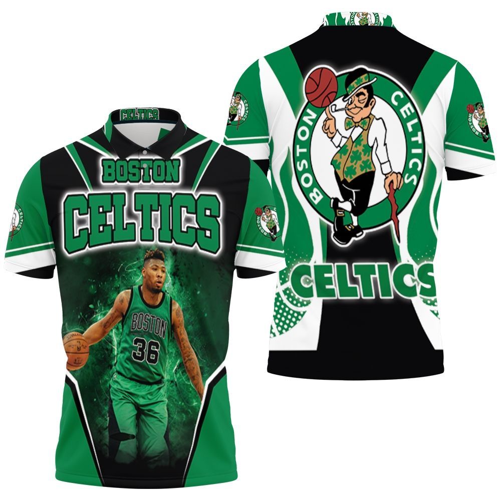 Marcus Smart 36 Boston Celtics Wallpapers Polo Shirt