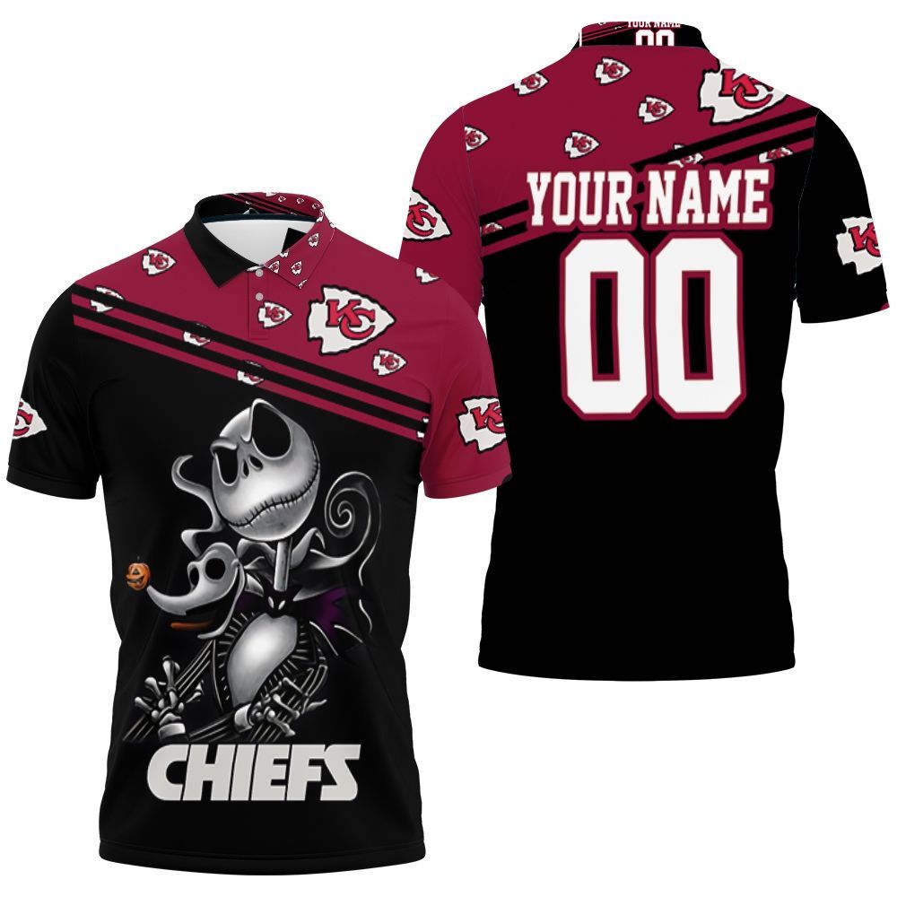 Jack Skellington Kansas City Chiefs 3D Personalized Polo Shirt