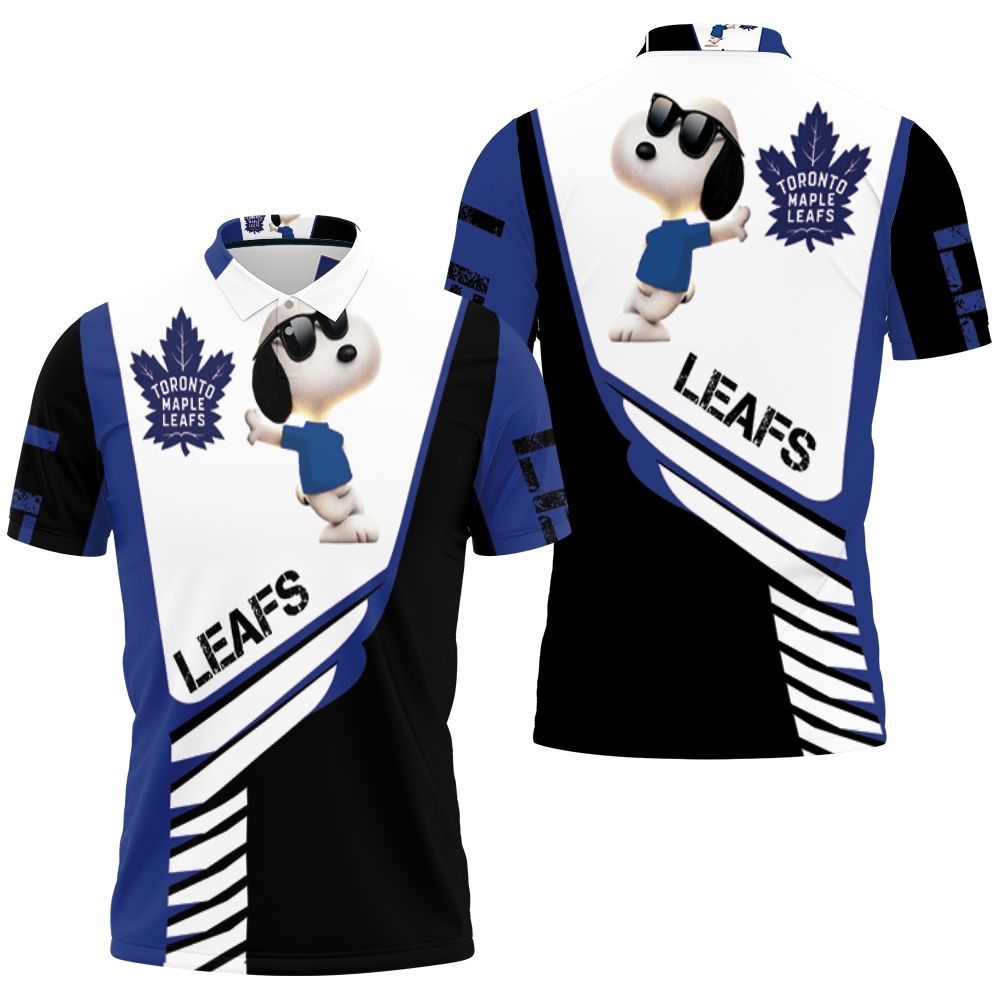 Toronto Maple Leafs Snoopy For Fans 3D Polo Shirt