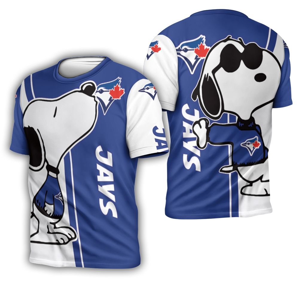 Toronto Blue Jays Snoopy Lover 3D Printed 3D T-Shirt