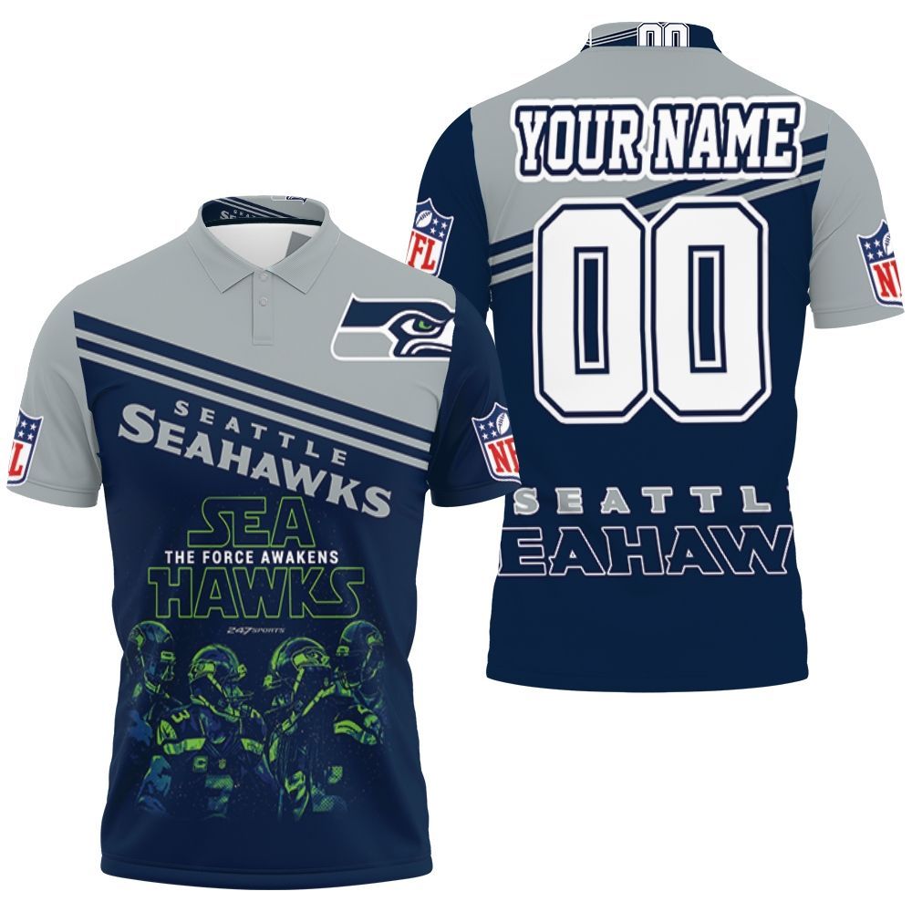 Seattle Seahawks Players The Force Awaken Personalized Polo Shirt