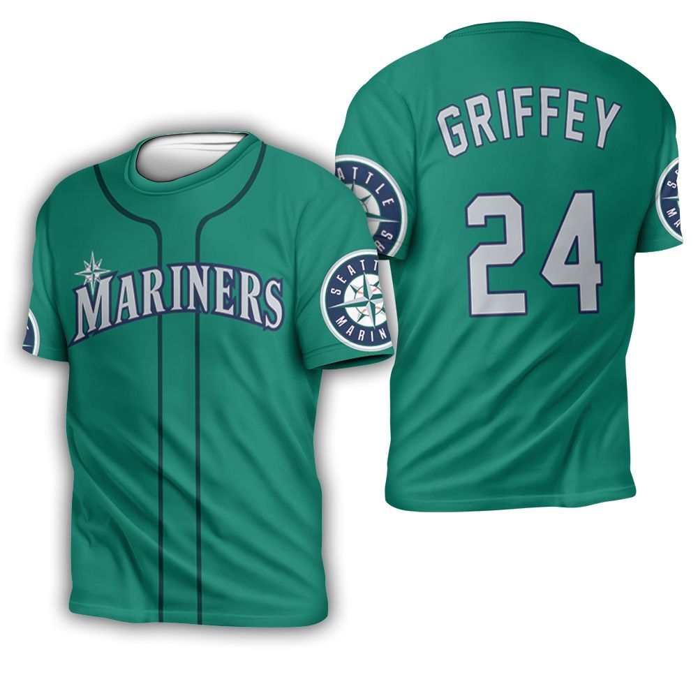 Ken Griffey Jr Seattle Mariners Northwest Green 2019 Jersey Inspired 3D T-Shirt