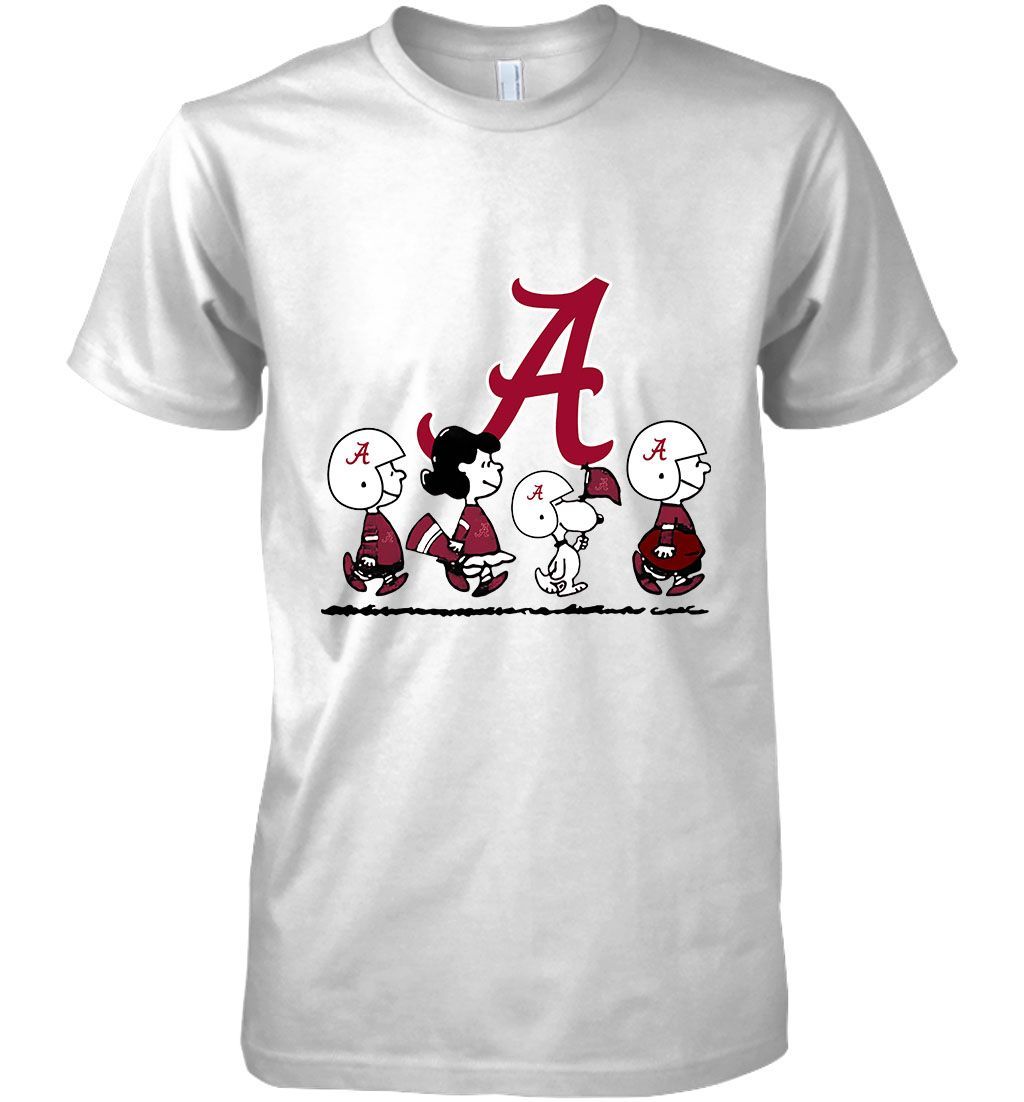 Alabama Crimson Tide Snoopy And Friends Peanut Fan T Shirt Hoodie Tshirt Hoodie Sweater