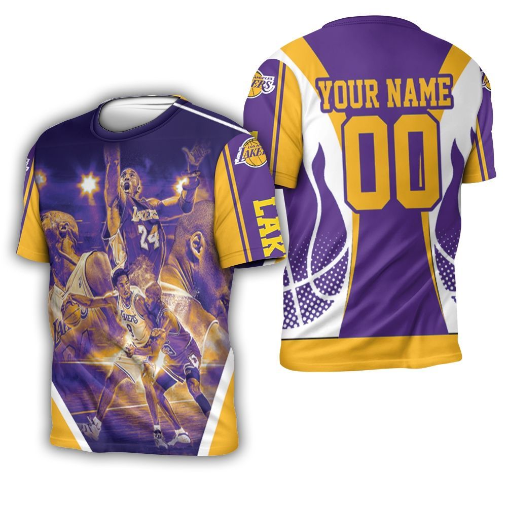 Legend Kobe Bryant 24 Western Conference Los Angeles Laker Personalized 3D T-Shirt