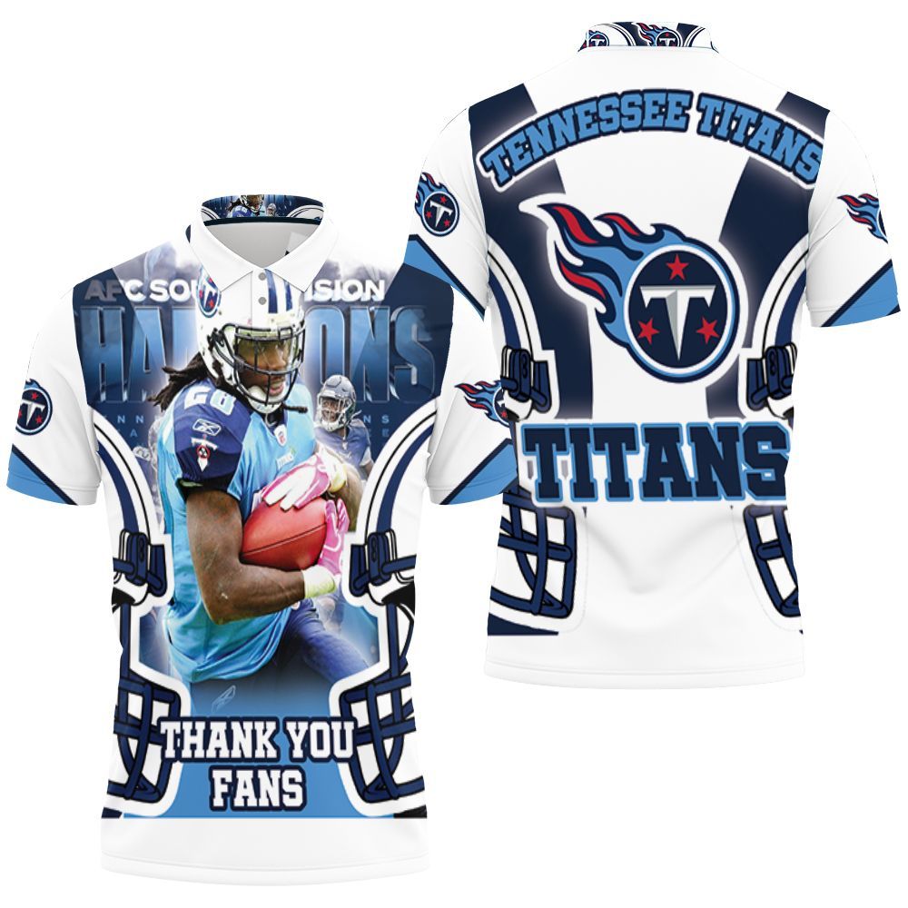 Chris Johnson #28 Tennessee Titans Afc South Division Champions Super Bowl 2021 Polo Shirt