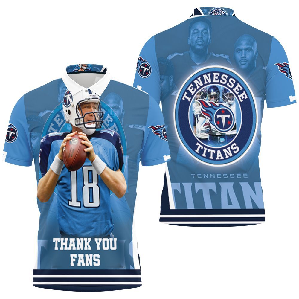 Josh Stewart #18 Tennessee Titans Super Bowl 2021 Afc South Division Champions Polo Shirt